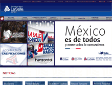 Tablet Screenshot of lasallecancun.edu.mx